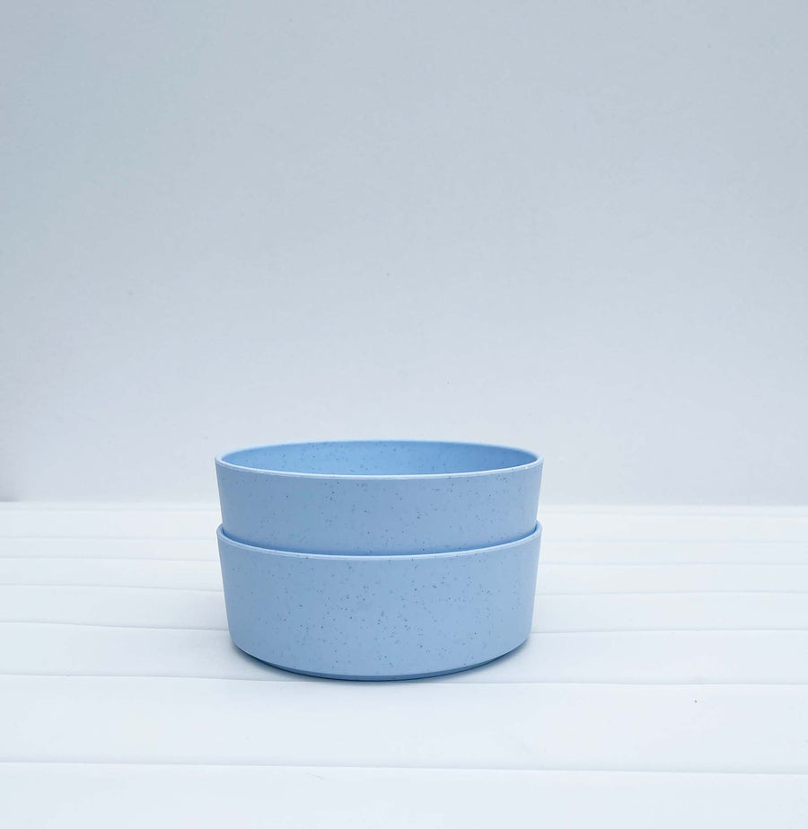 Australian Made Recycled Kids Dinnerware | 2 x Bowls Set | Blueberry (Blue)