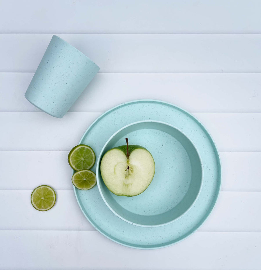 Australian Made Recycled Kids Dinnerware | 2 x Cup Set | Lime Cordial (Green)