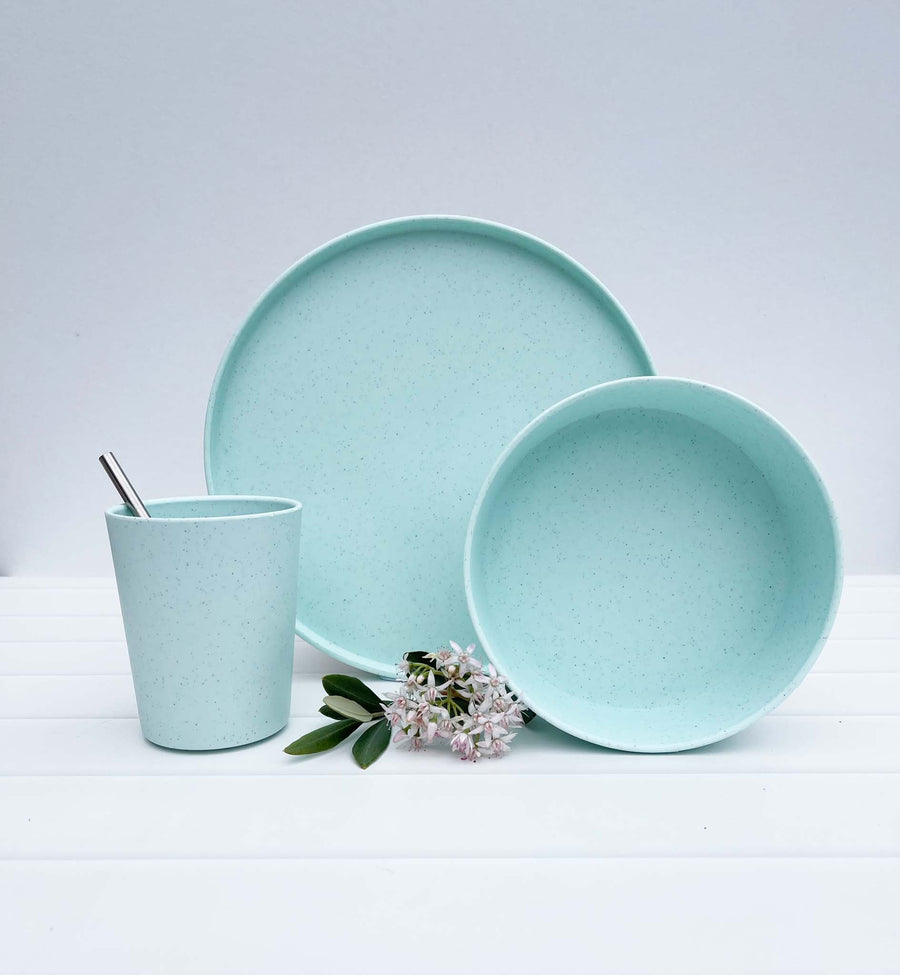 Australian Made Recycled Kids Dinnerware | 2 x Plate Set | Lime Cordial (Green)
