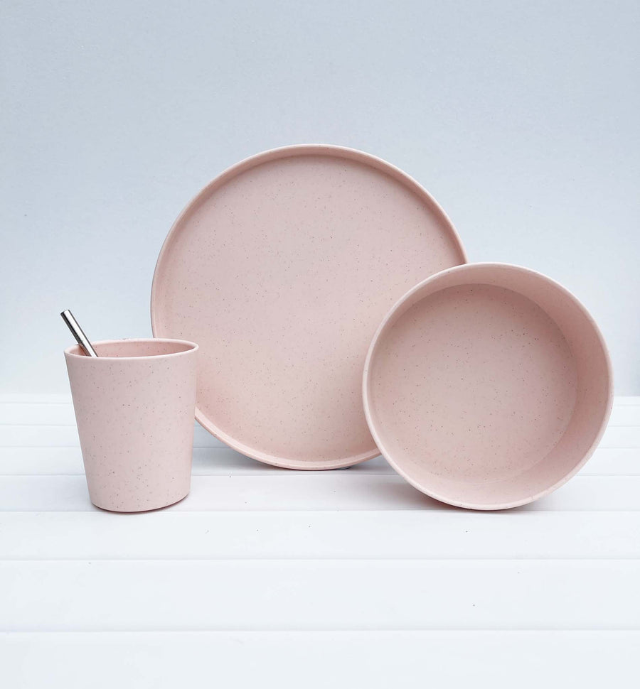 Australian Made Recycled Kids Dinnerware | 2 x Bowls Set | Coral Crush (Coral)
