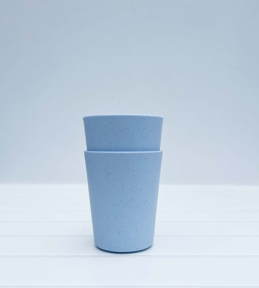 Australian Made Recycled Kids Dinnerware | 2 x Cup Set | Blueberry (Blue)