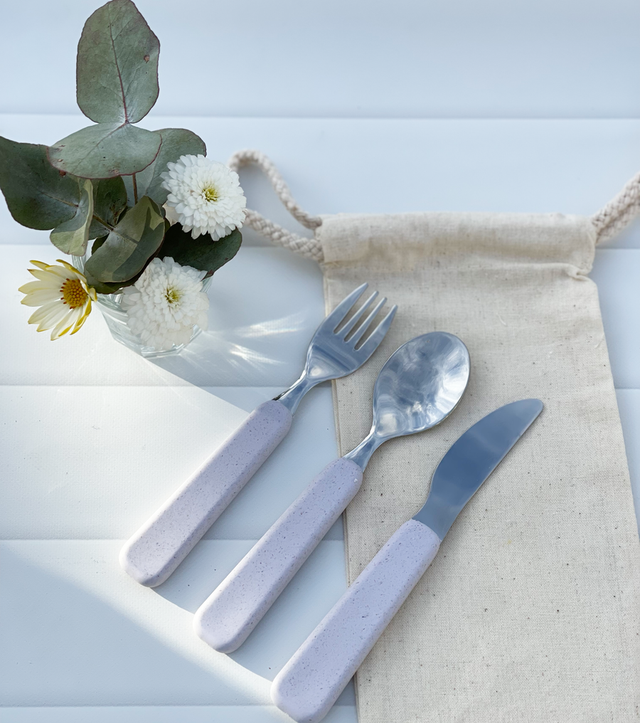 Not Quite Perfect | Children's Cutlery Set | Seashell