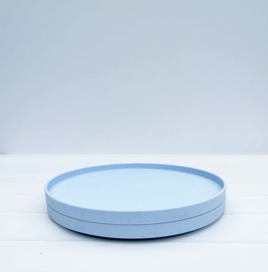 Australian Made Recycled Kids Dinnerware | 2 x Plate Set | Blueberry (Blue)