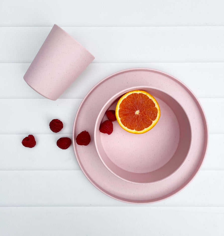 Australian Made Recycled Kids Dinnerware | 2 x Bowls Set | Strawberry Sorbet (Pink)