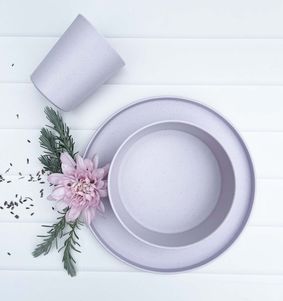 Australian Made Recycled Kids Dinnerware | 2 x Cup Set | Lavender (Lilac)