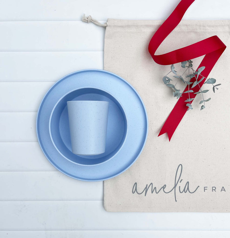 Kids Dinnerware | Gift Set | Blueberry (Blue)