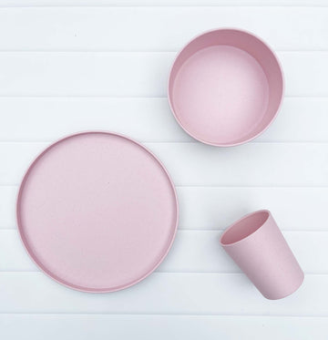 Kids Dinnerware | Gift Set | Strawberry Sorbet (Pink)