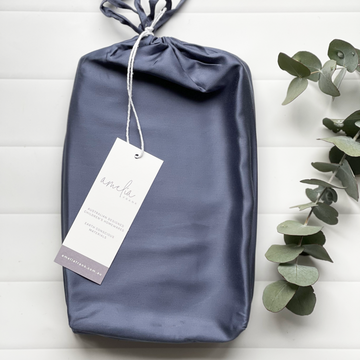 Bamboo Cot Sheets | Midnight Blue | 1 x Fitted Sheet