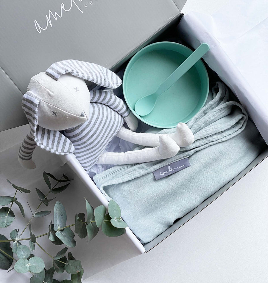 Gift Box | Newborn Bundle | Seagrass
