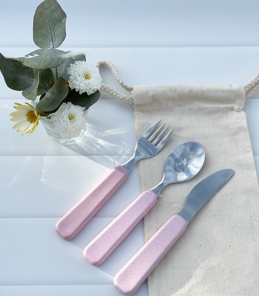 Not Quite Perfect | Children's Cutlery Set | Sunset Rose